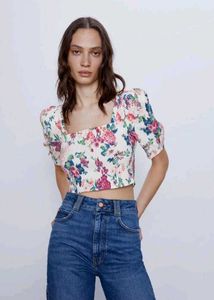Floral Print Top - ZARA