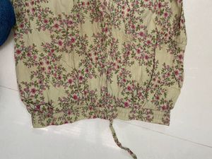 Kurta Suit Set - Light Green Floral