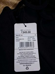 Shein Full Sleeve Black open back tie up top