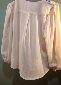Embroidered V-Neck Blouse