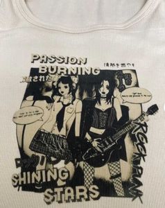 Anime Graphic Crop Top
