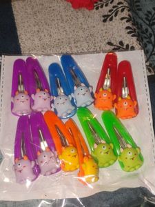 Cute Monster Hair Clips (Set of 10)