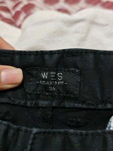 West side Men's Black Casual Pants