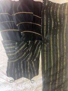 Designer Black Sequined Lehenga Choli