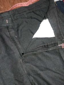 Combo of 2 Men's Casual Pants (Green &amp; Charcoal Gr