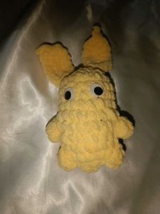 Handmade Crochet Yellow Bunny Plush