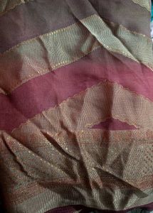 Elegant Striped Silk Blend Saree
