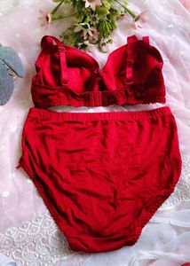 very sexy Red Bra and Panty Set