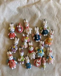 Cute Bunny Charms (Set of 3)
