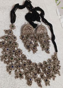 Alloy Blue, Green Jewel Set