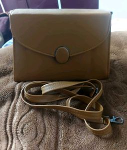 Stylish Tan Crossbody Bag