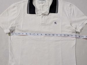 Calvin Klein White Polo Shirt