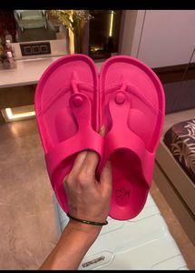 Vibrant Pink Flip Flops