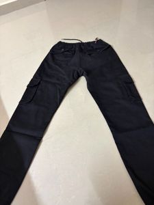 Premium Black Cargo Joggers with Pockets