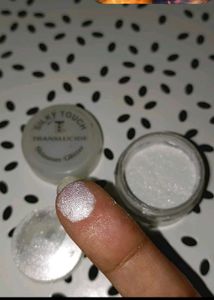 White Eyeliner eyeshadow Pencil &amp; silver glitter