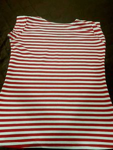 Classic Red &amp; White Striped Tee