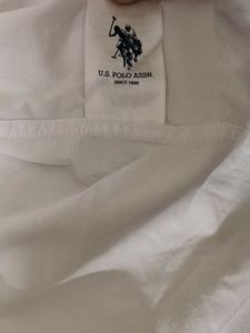 US Polo Assn. White Striped Shirt for men