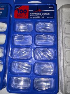 Set of 200+ 5 press on Nail Tips with Glue