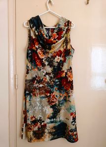 Cowl Neck Midi Dress.