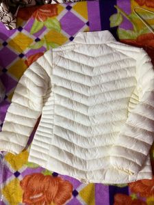 Stylish White Puffer Jacket