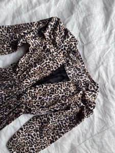 Leopard Print Midi Dress
