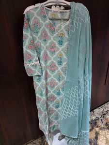 🎊Today only🎊mint green kurta n dupatta set