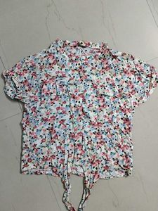 cotton floral print shirt
