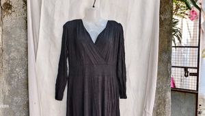 Classic Black Wrap Dress