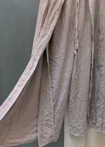Embroidered slit Palazzo Pants