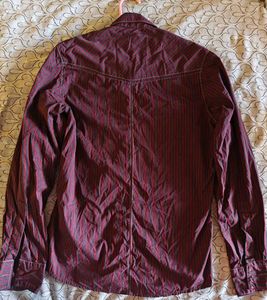 Men's Striped Western Shirt