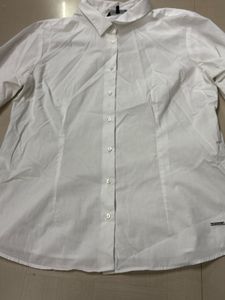 van heusen women Classic White Button-Up Shirt
