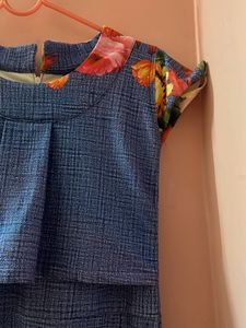 Floral Blue Dress