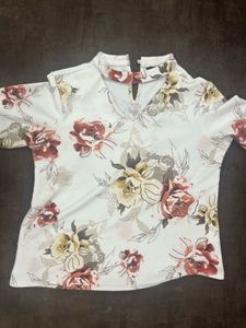 Floral Cut-out Top