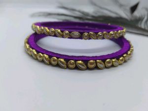 Silk Thread Bangles Set 🥰