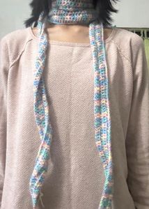 Multi Purpose Crocheted Pastel Scarf