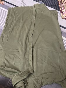 Olive Green Long Sleeve Shirt