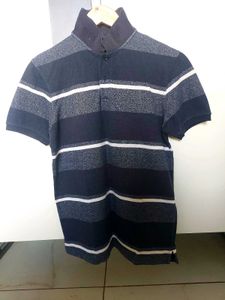 striped navy t shirt
