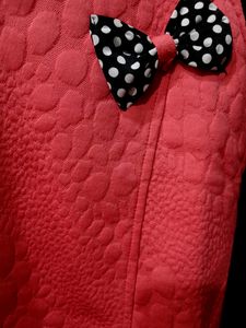 Top With Cute Tie Design At The Back And Front And With The Pink Colour At Size S
