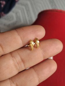 Elegant Gold Stud Earrings
