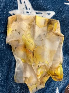 Yellow Organza Festive Lehanga
