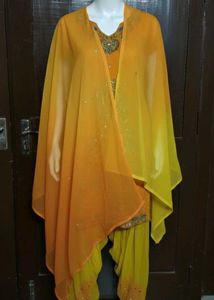 Elegant Yellow Dress Set