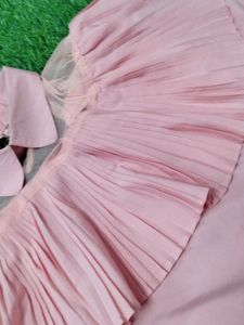 Pleated Ruffle Blouse