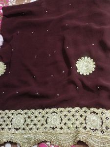 Beautiful Gorgett Saree