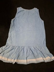 Cute Denim Ruffle Dress