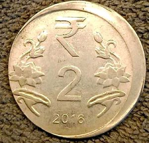Two Rs. Error Coin