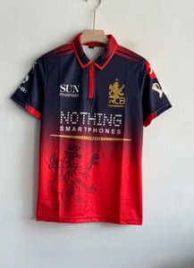 RCB 2026 HOME KIT VIRAT POLO EMBROIDERY PREMIUM