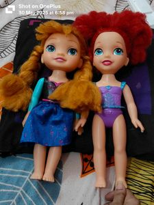 Combo Of Disney Frozen Anna And Ariel Doll