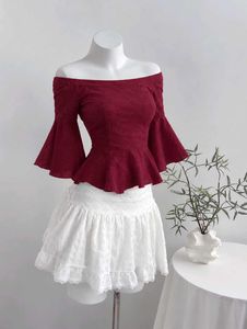 Chic Off-Shoulder Peplum Top