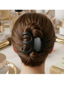 Black Matte Hair Claw Clip