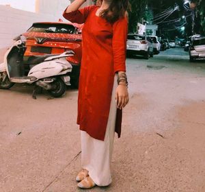 Elegant Red Kurta